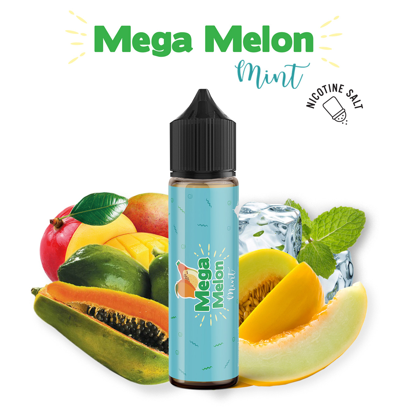 Mega Melon Mint Salt Likit - Görsel 2