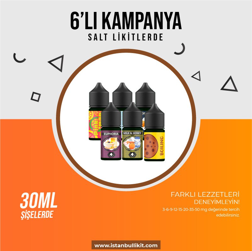 30 ml 6'Lı Kampanya - SALT VERSİYON