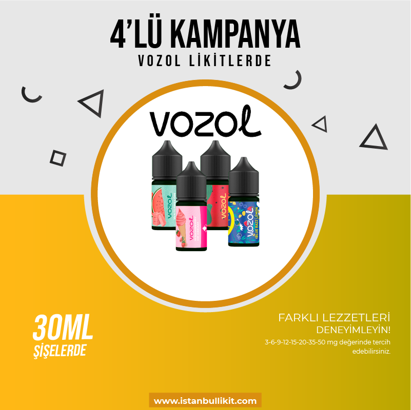 30 ml 4'lü Paket - VOZOL SALT VERSİYON