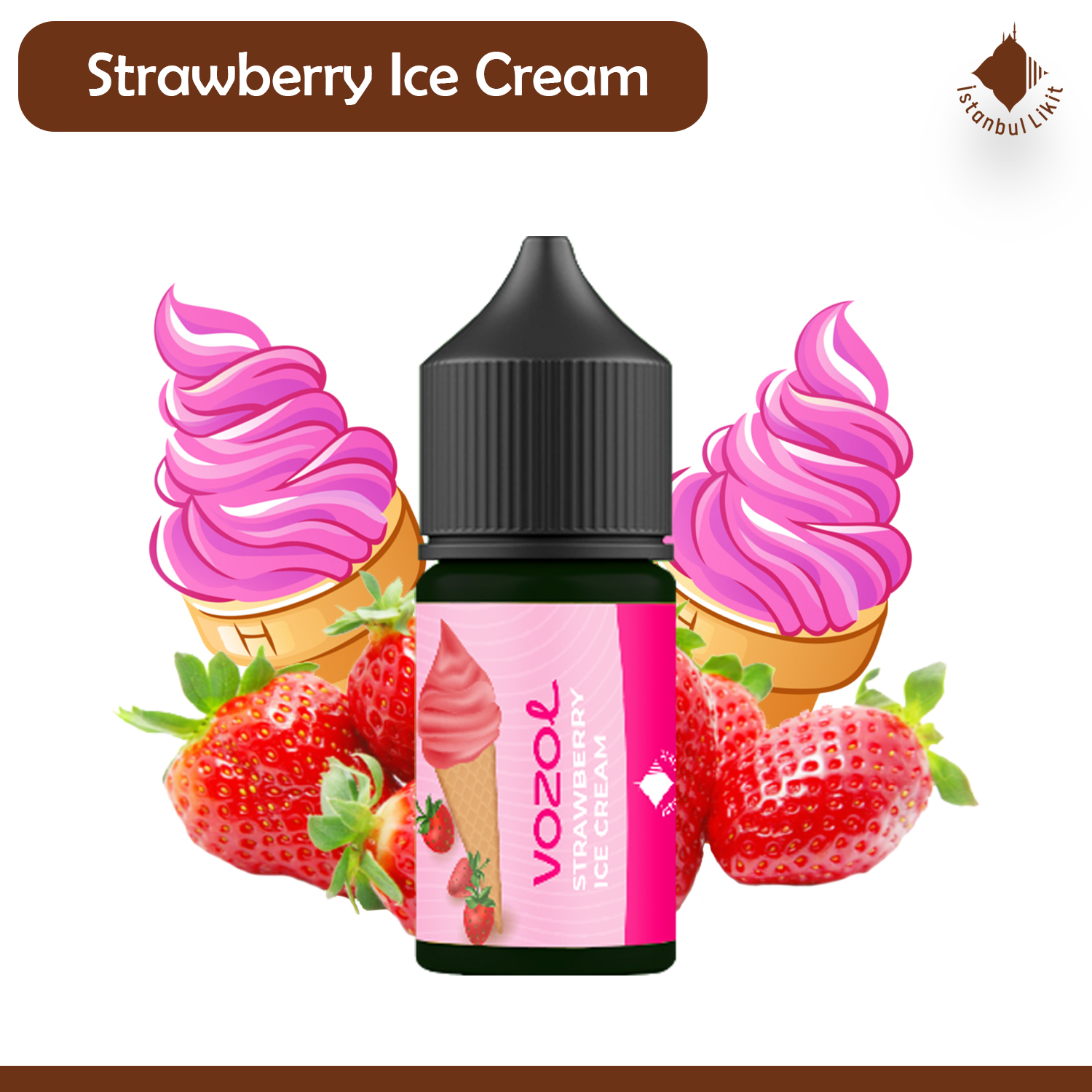 Vozol Strawberry Ice Cream Salt Likit