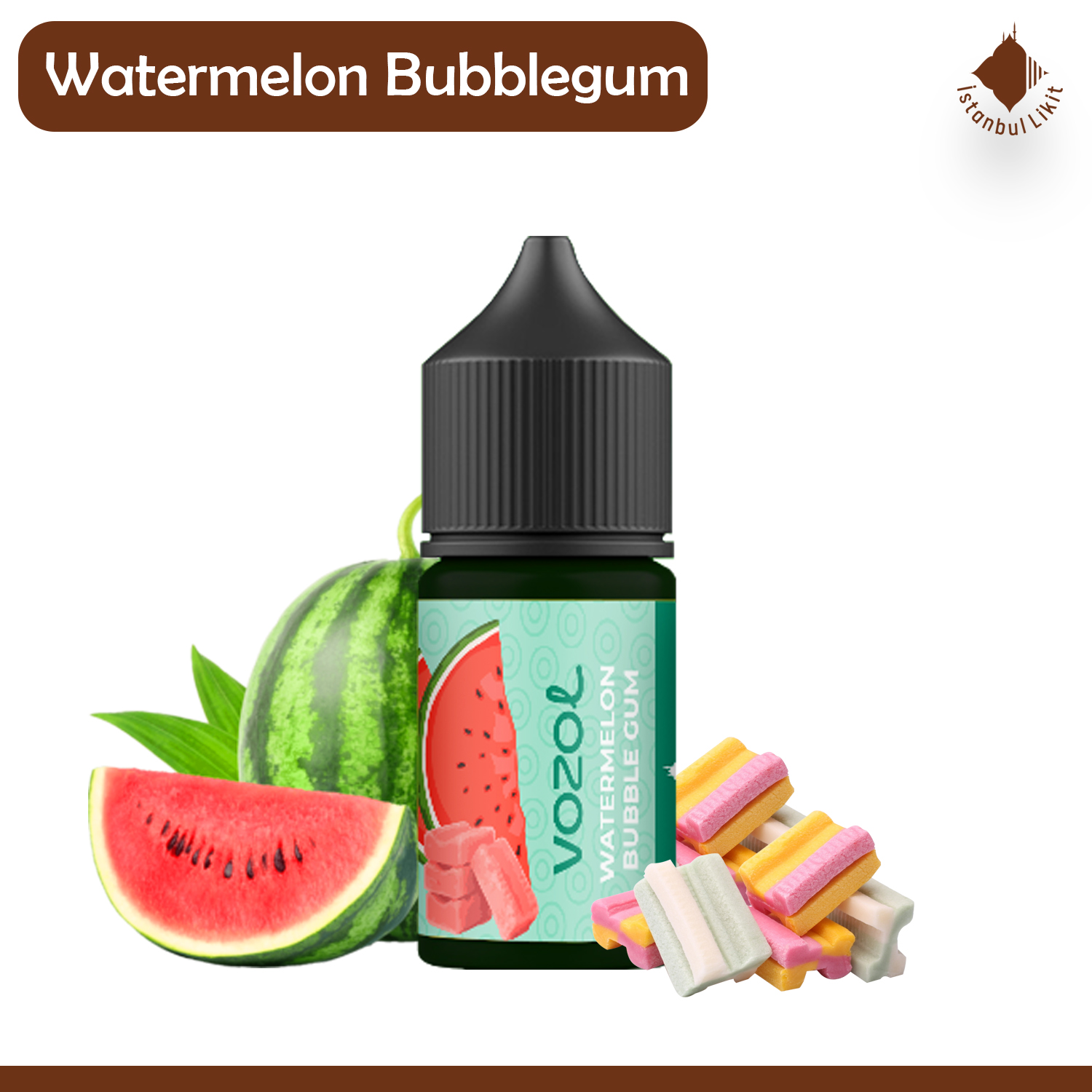 Vozol Watermelon Bubble Gum Salt Likit
