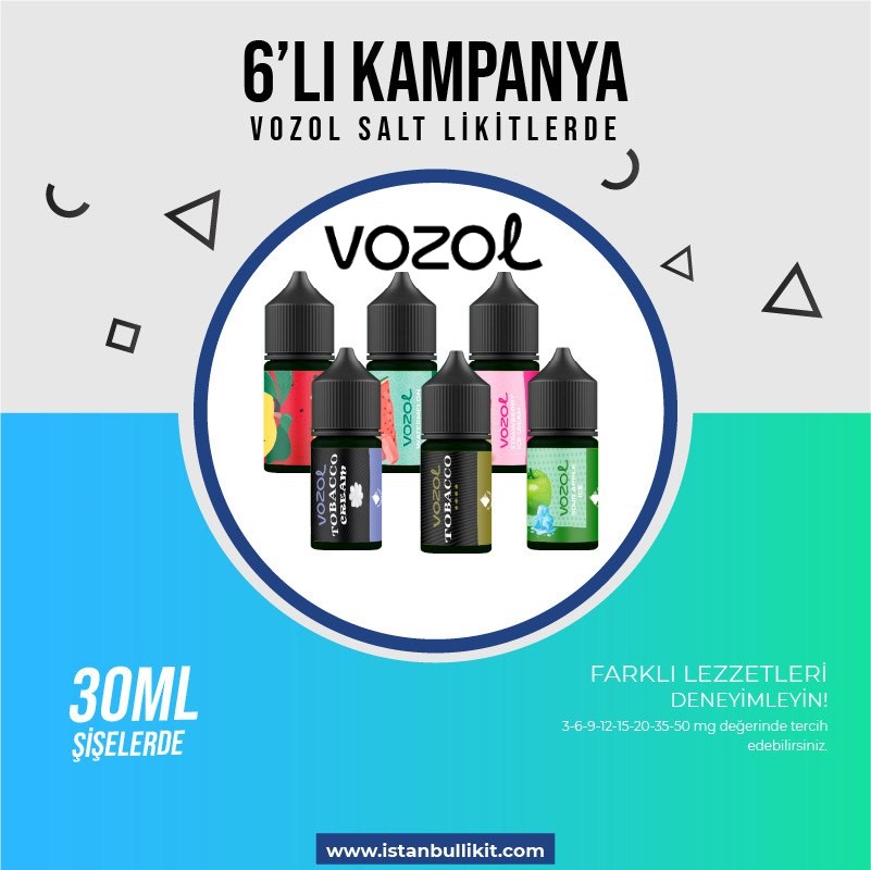 30 ml 6'Lı Kampanya - VOZOL Likit SALT VERSİYON